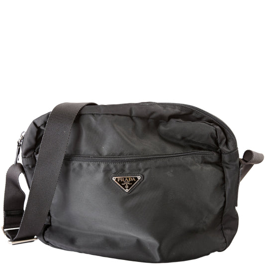 Prada Nylon Small Zip Messenger Bag