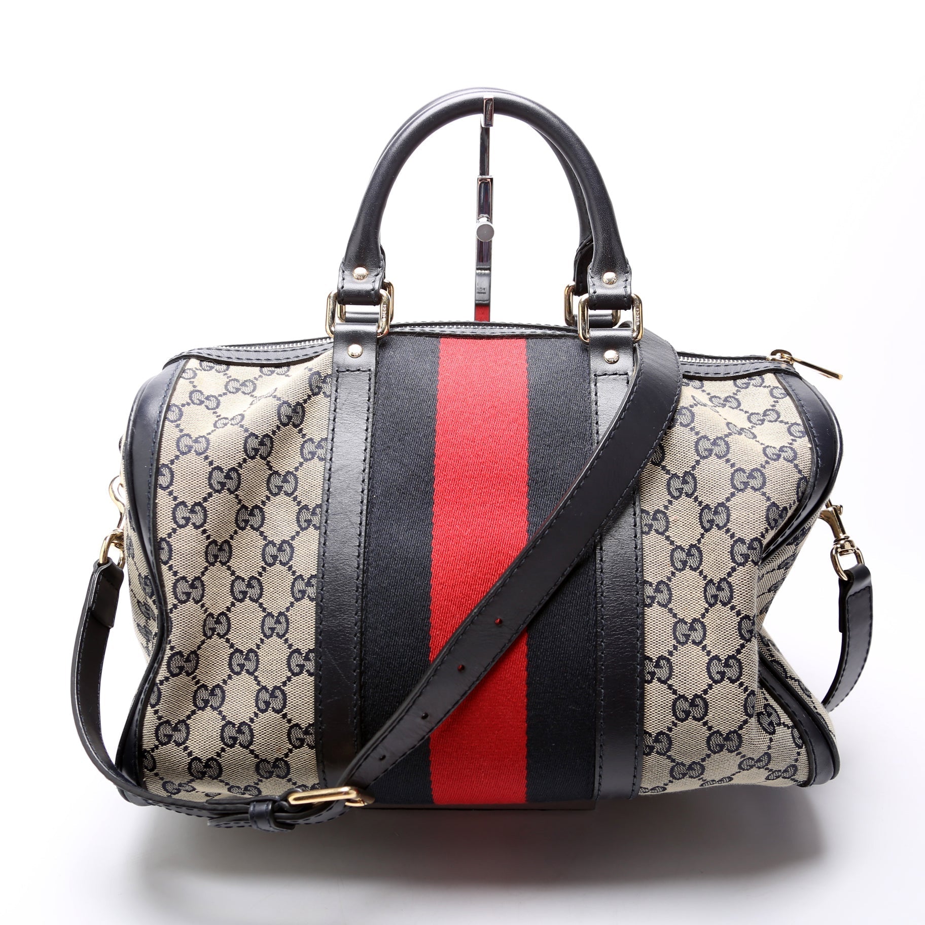 Gucci 247205 Boston Canvas Bag