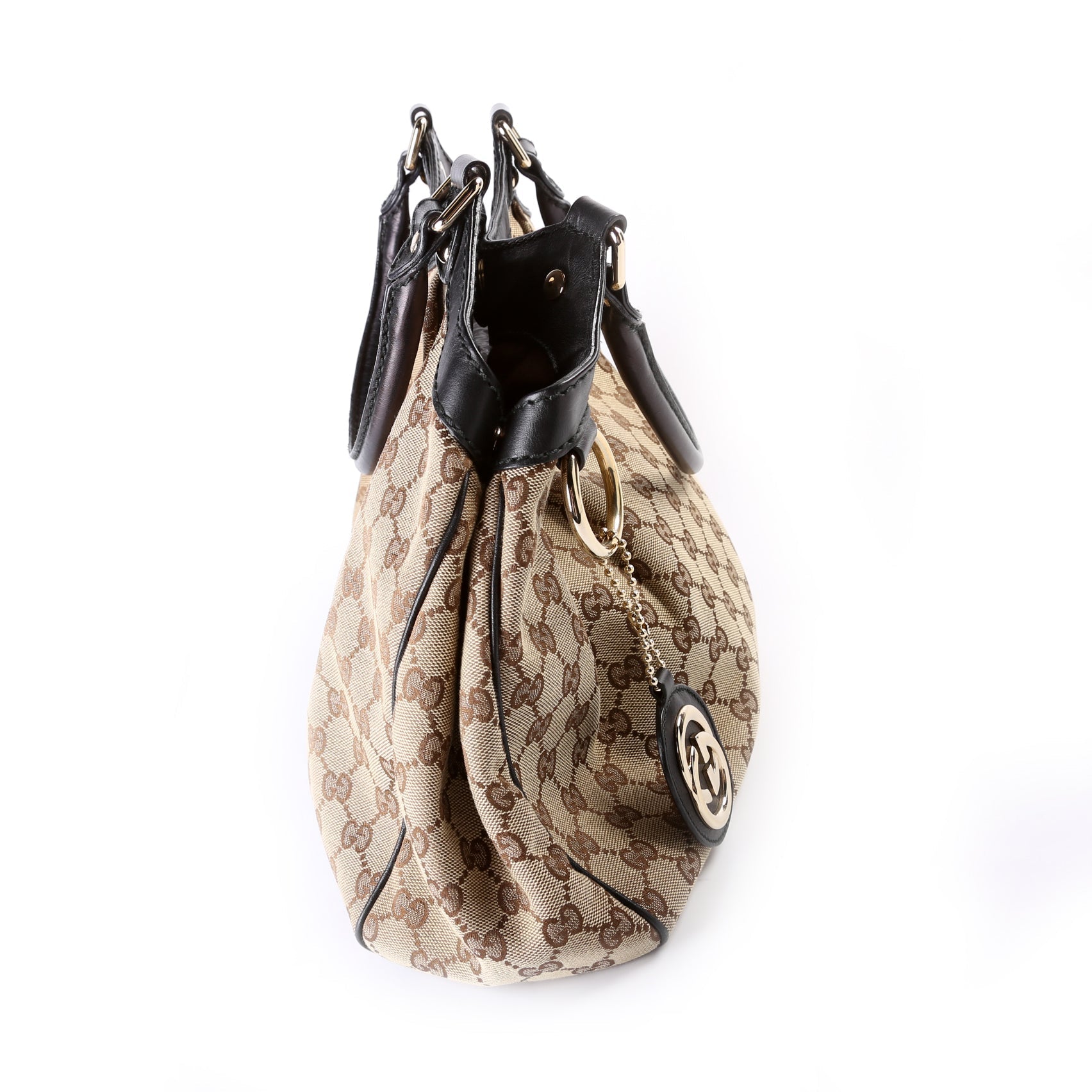 Gucci 211944 Sukey GG Canvas Medium Bag