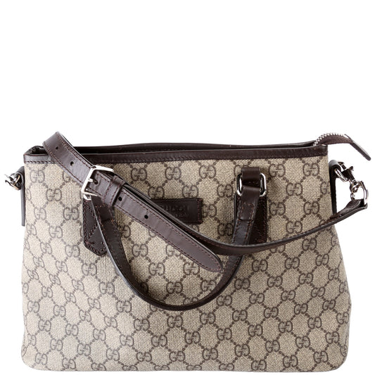 Gucci 429019 GG Supreme Zip Tote Small Bag