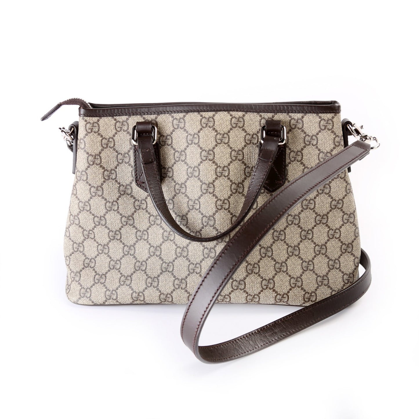 Gucci 429019 GG Supreme Zip Tote Small Bag