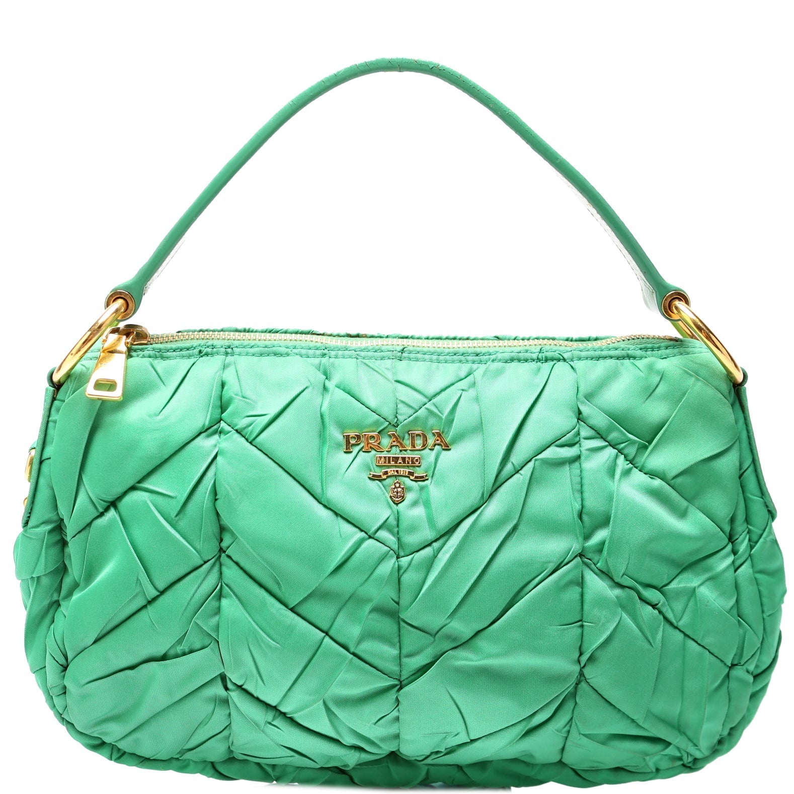 Prada Tessuto Nylon Chevron Quilted Shoulder Bag