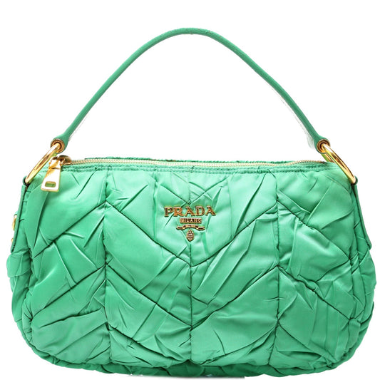 Prada Tessuto Nylon Chevron Quilted Shoulder Bag