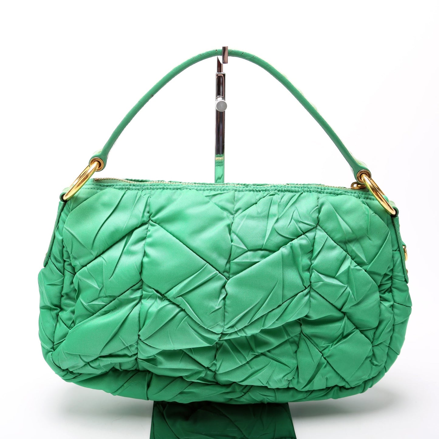 Prada Tessuto Nylon Chevron Quilted Shoulder Bag