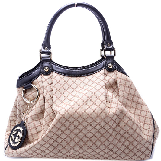 Gucci Sukey Diamante Canvas Medium 211944 Bag