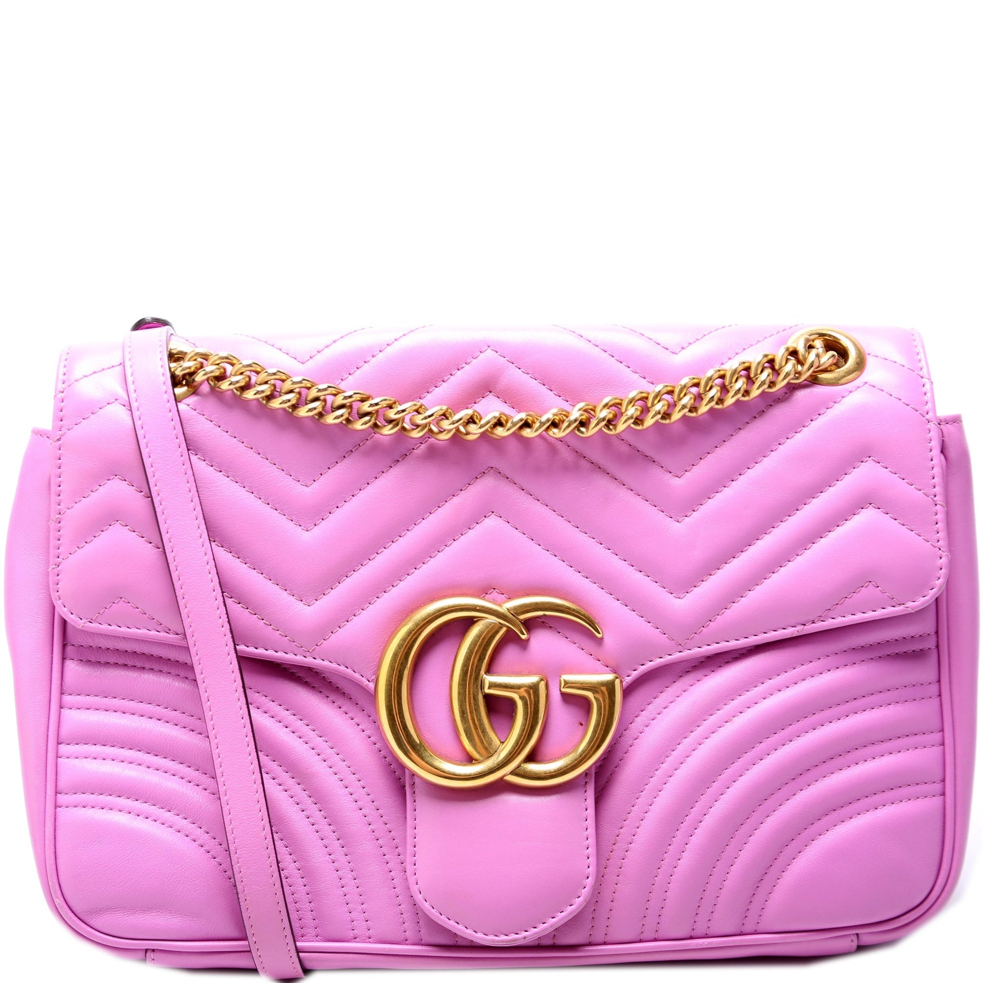 Gucci 443496 Marmont Leather Shoulder Medium Bag