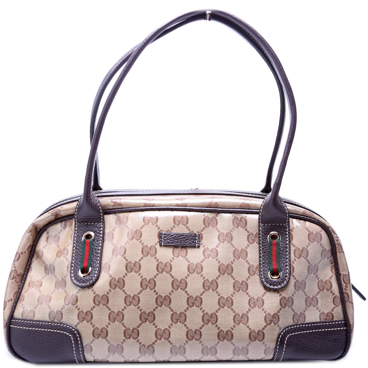 Gucci 293594 GG Crystal Canvas Princy Boston Bag