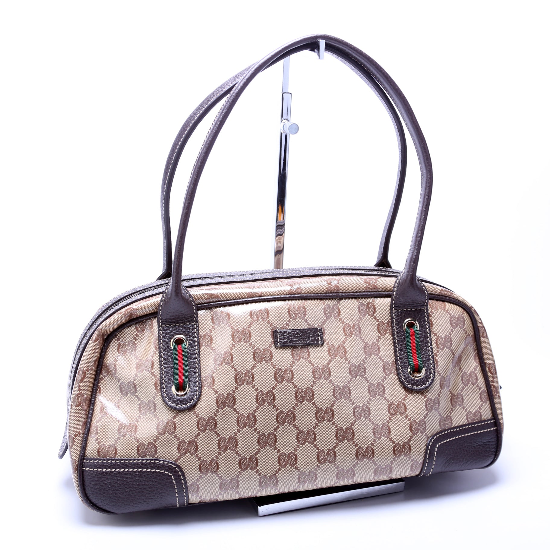 Gucci 293594 GG Crystal Canvas Princy Boston Bag