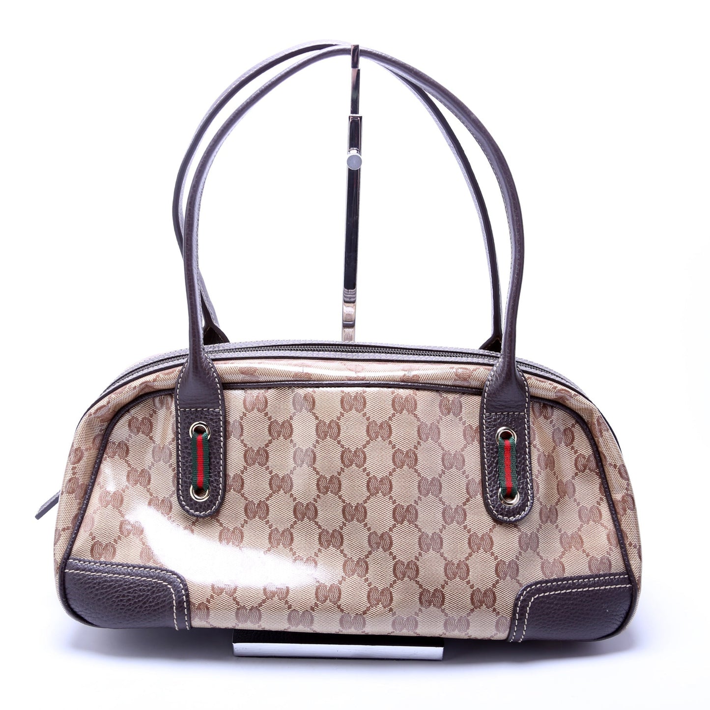 Gucci 293594 GG Crystal Canvas Princy Boston Bag