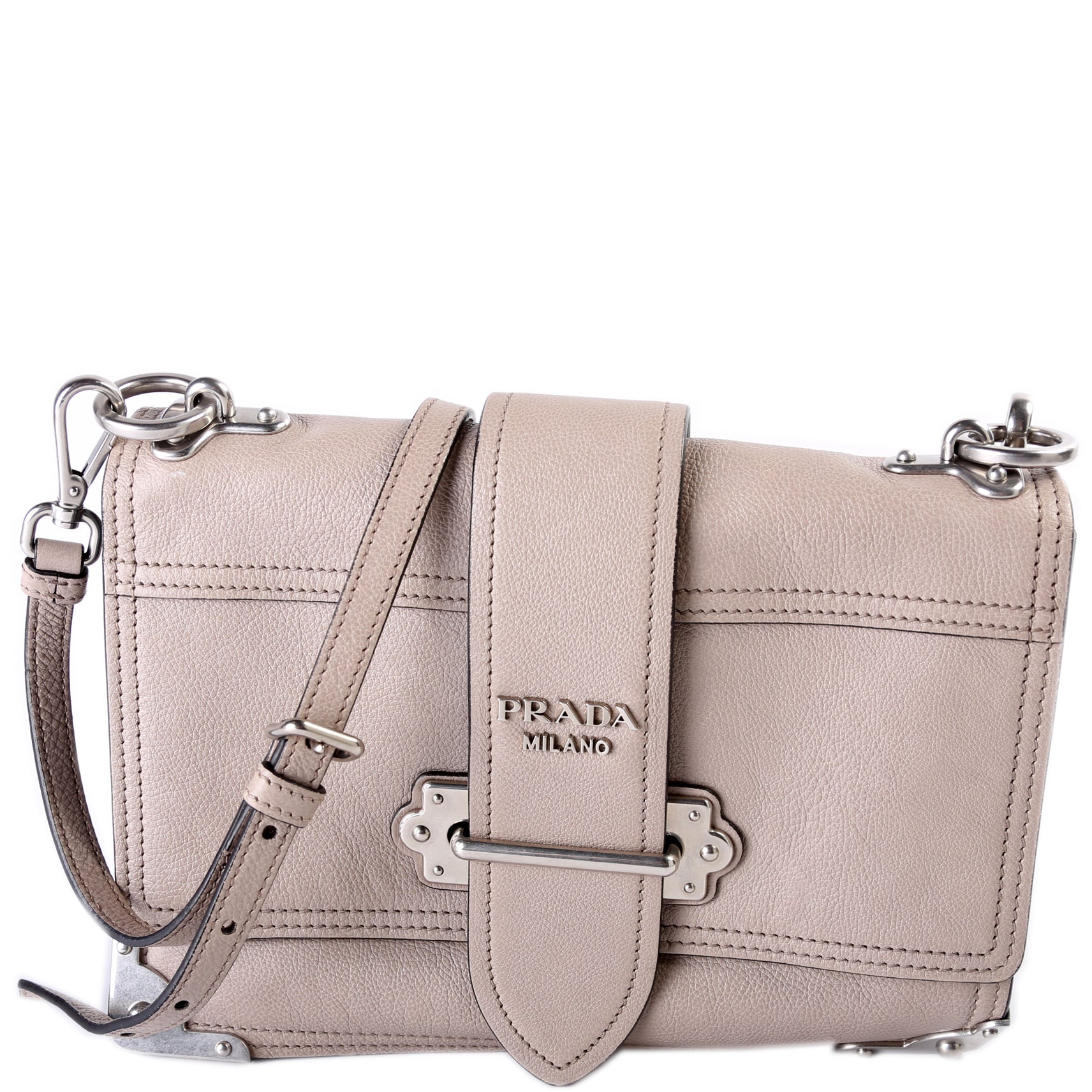 Prada Cahier Soft Glazed Calfskin Bag