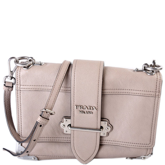 Prada Cahier Soft Glazed Calfskin Bag