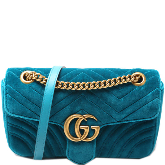 Gucci Marmont Shoulder Velvet Small Flap 443497 Bag