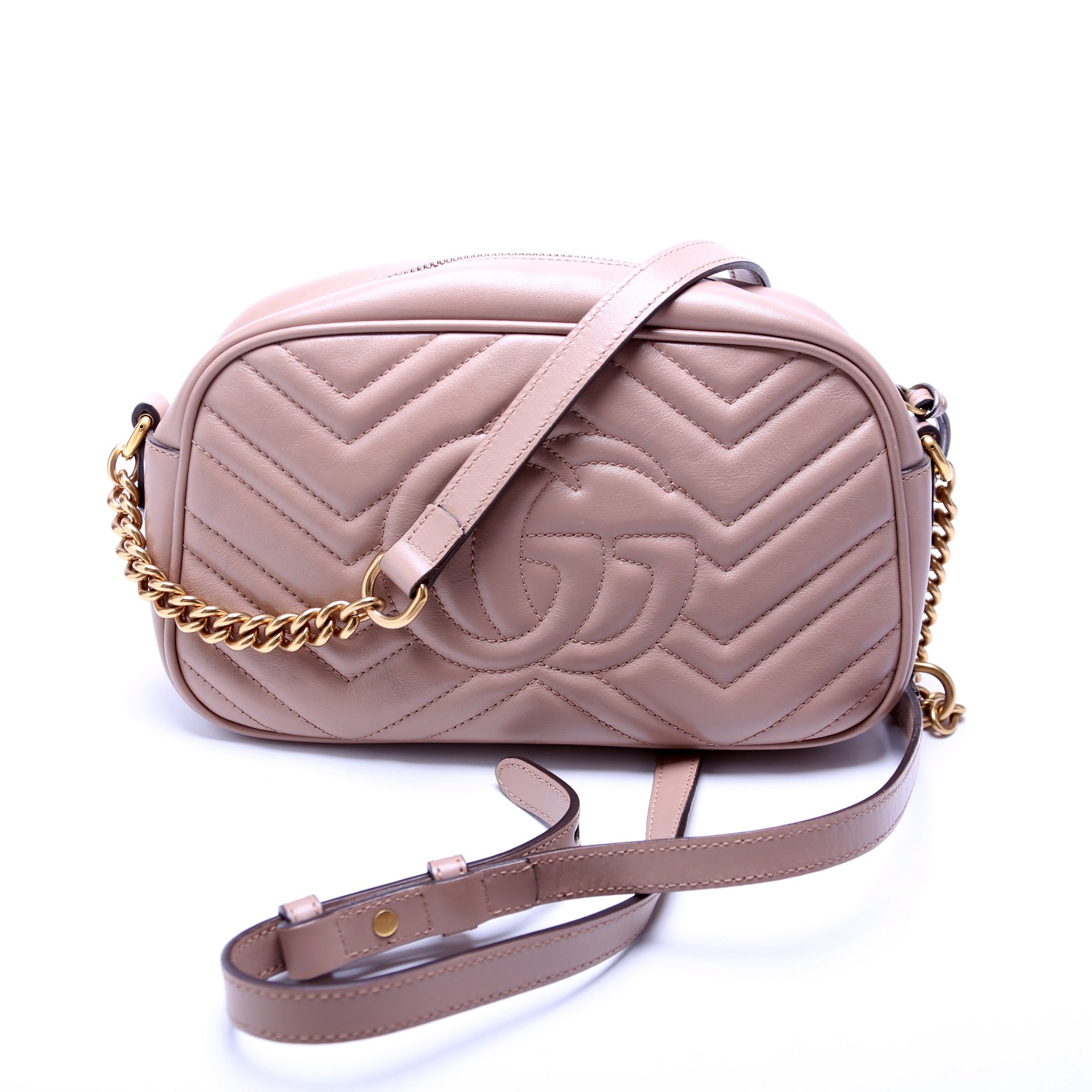 Gucci 447632 Marmont Small Leather Camera Bag