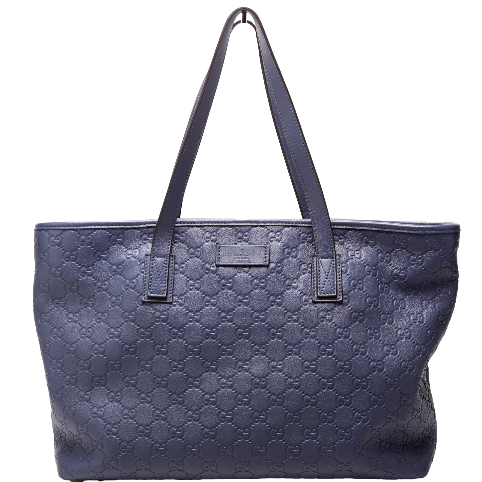 Gucci 211137 Leather Medium Zip Tote Bag