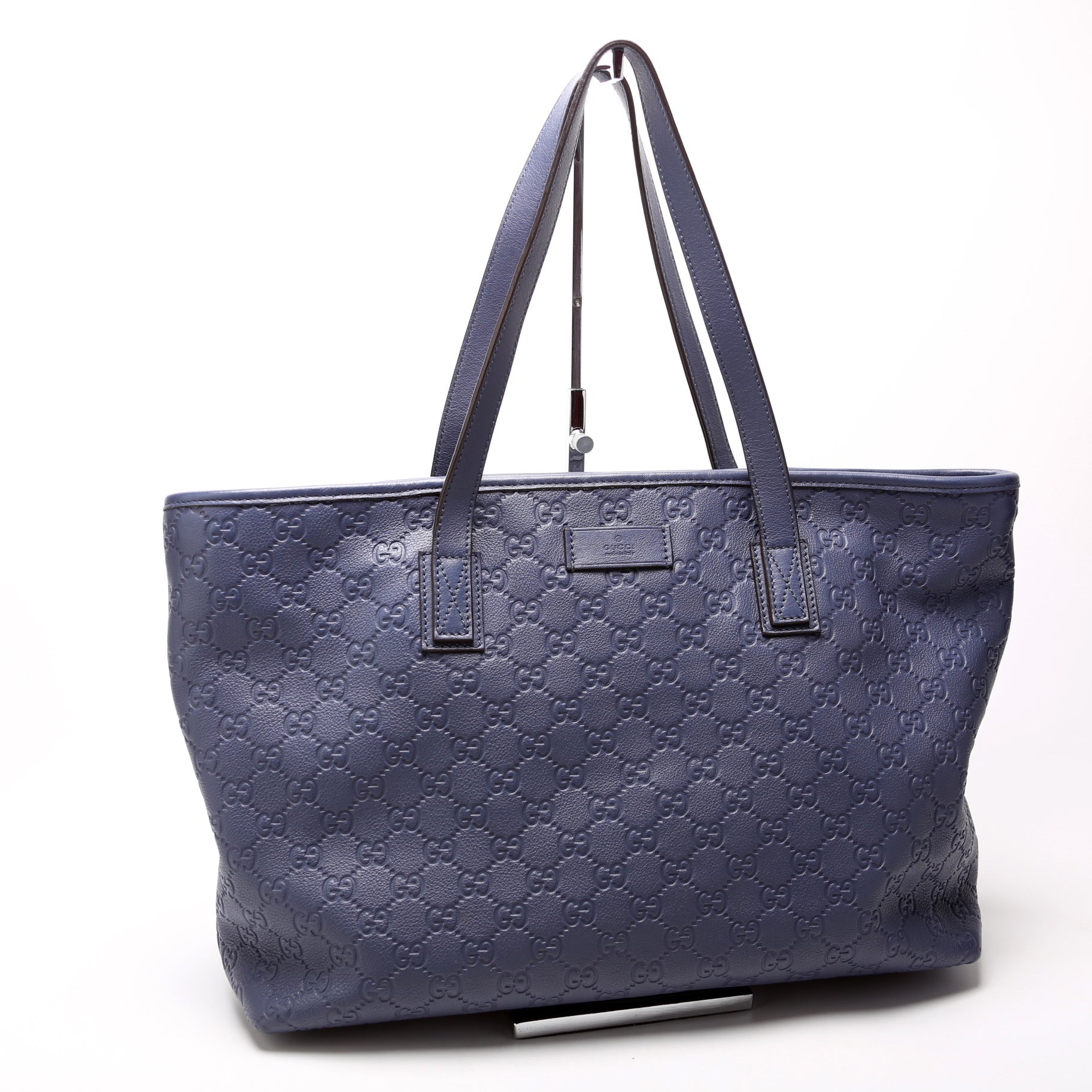 Gucci 211137 Leather Medium Zip Tote Bag