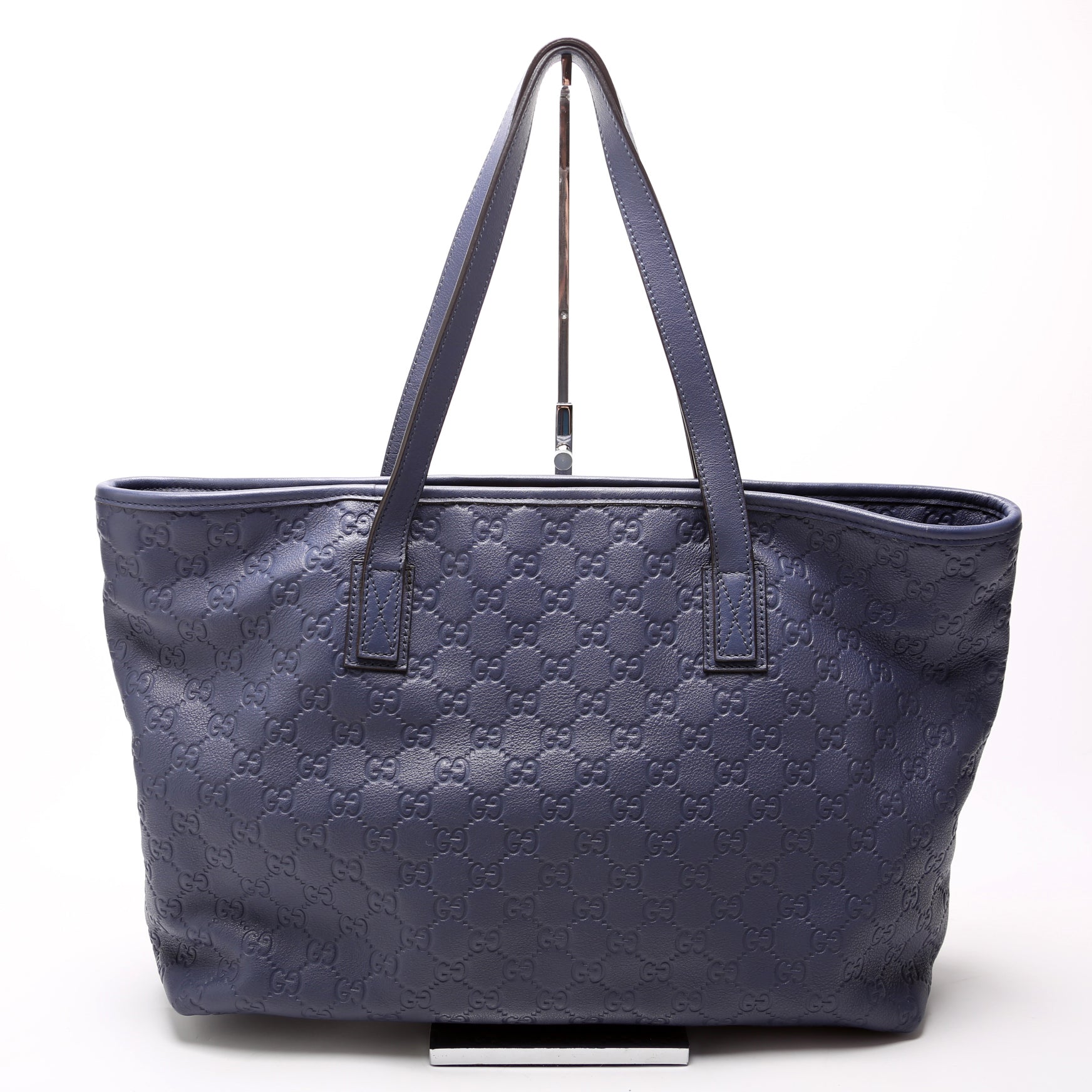 Gucci 211137 Leather Medium Zip Tote Bag