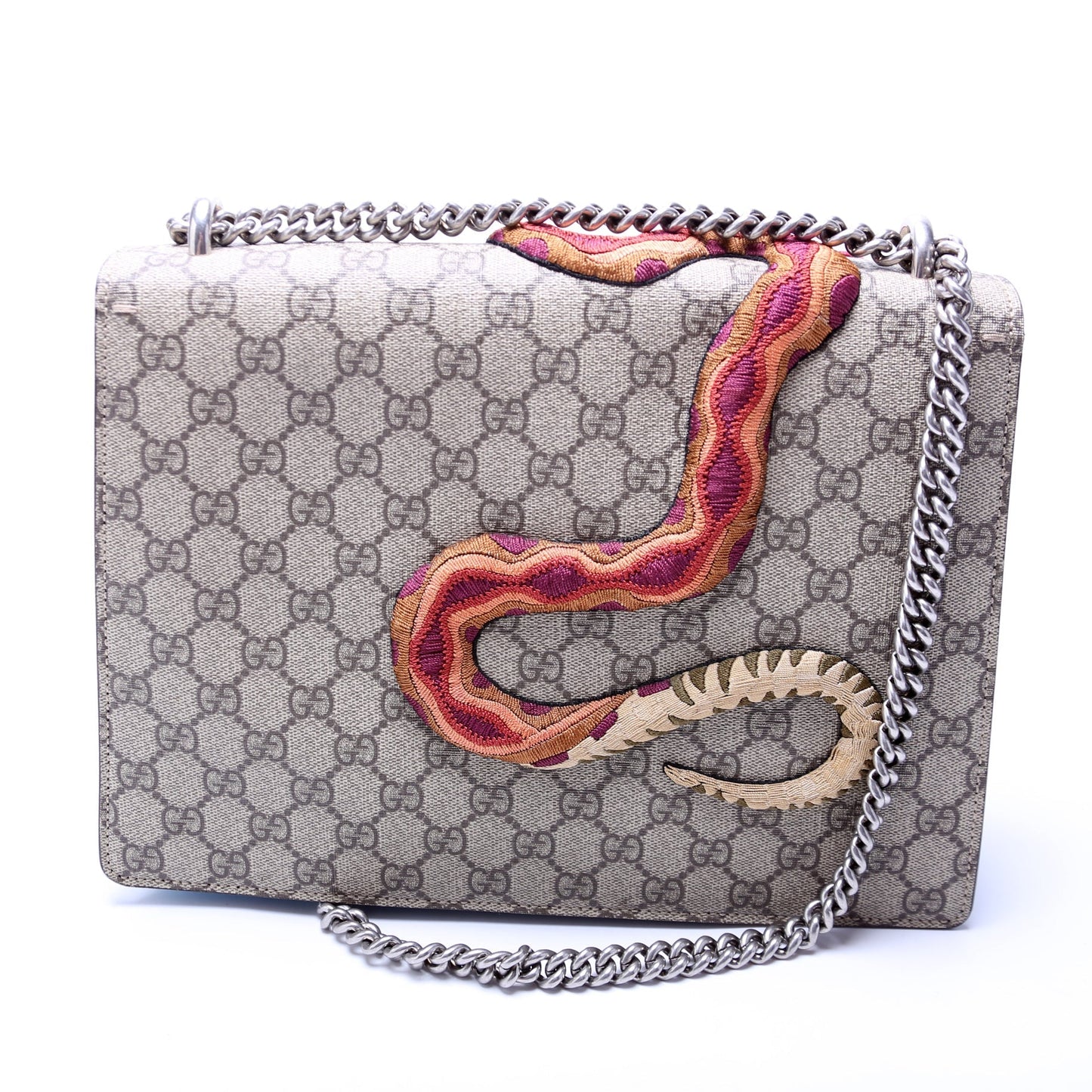 Gucci 400235 Dionysus Bee Snake Embossed Shoulder Medium Bag