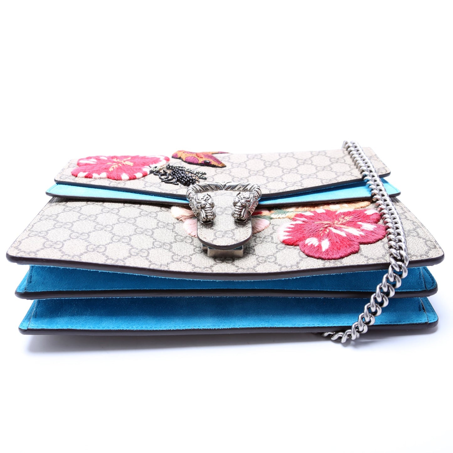 Gucci 400235 Dionysus Bee Snake Embossed Shoulder Medium Bag