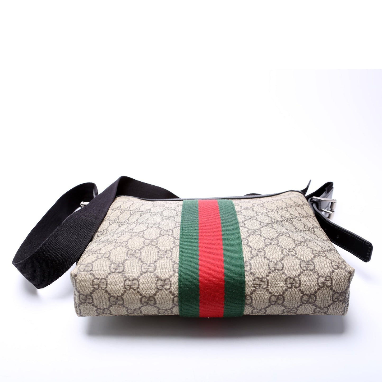 Gucci 387111 GG Supreme Web Messenger Bag