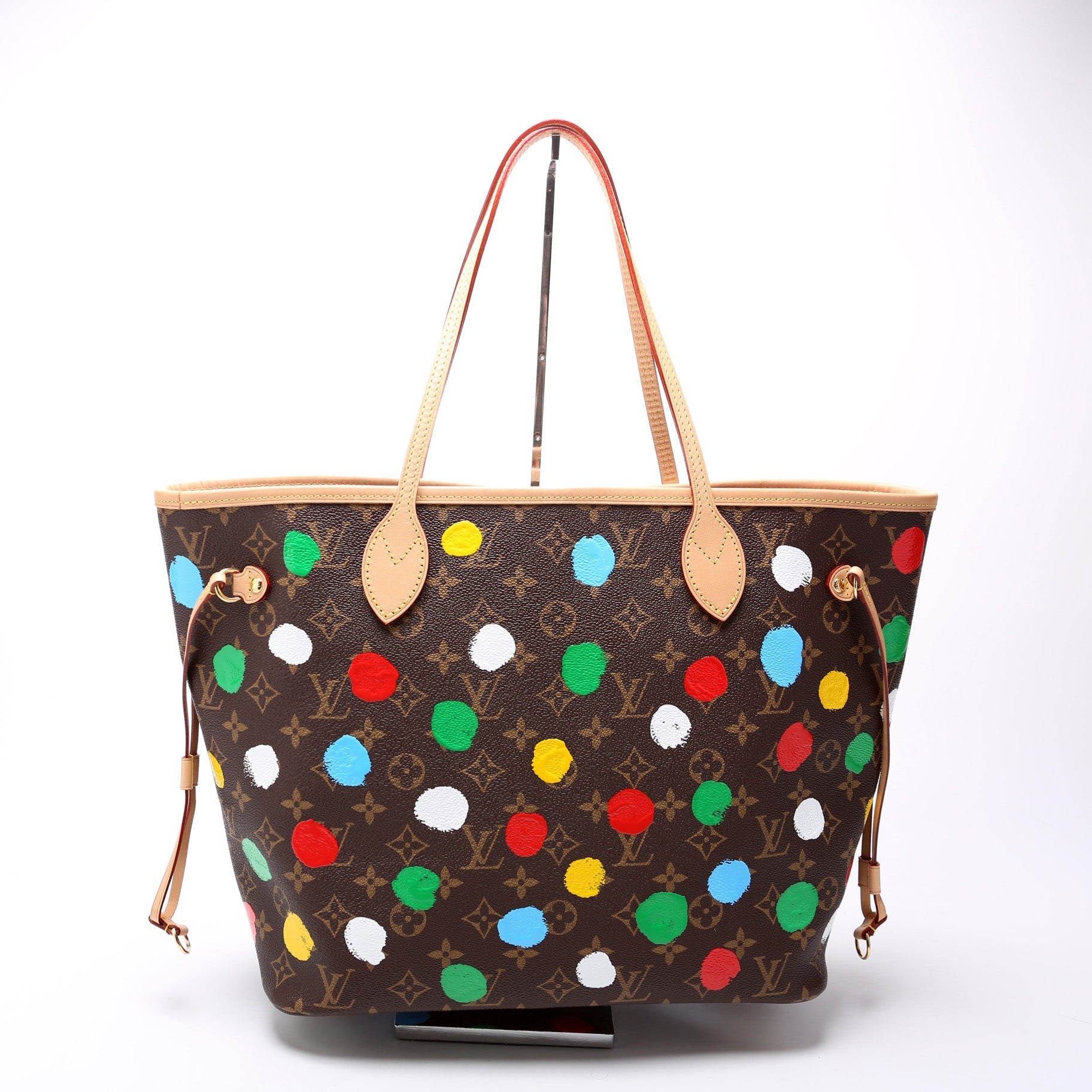Louis Vuitton Neverfull W/Wallet MM Painted Dots