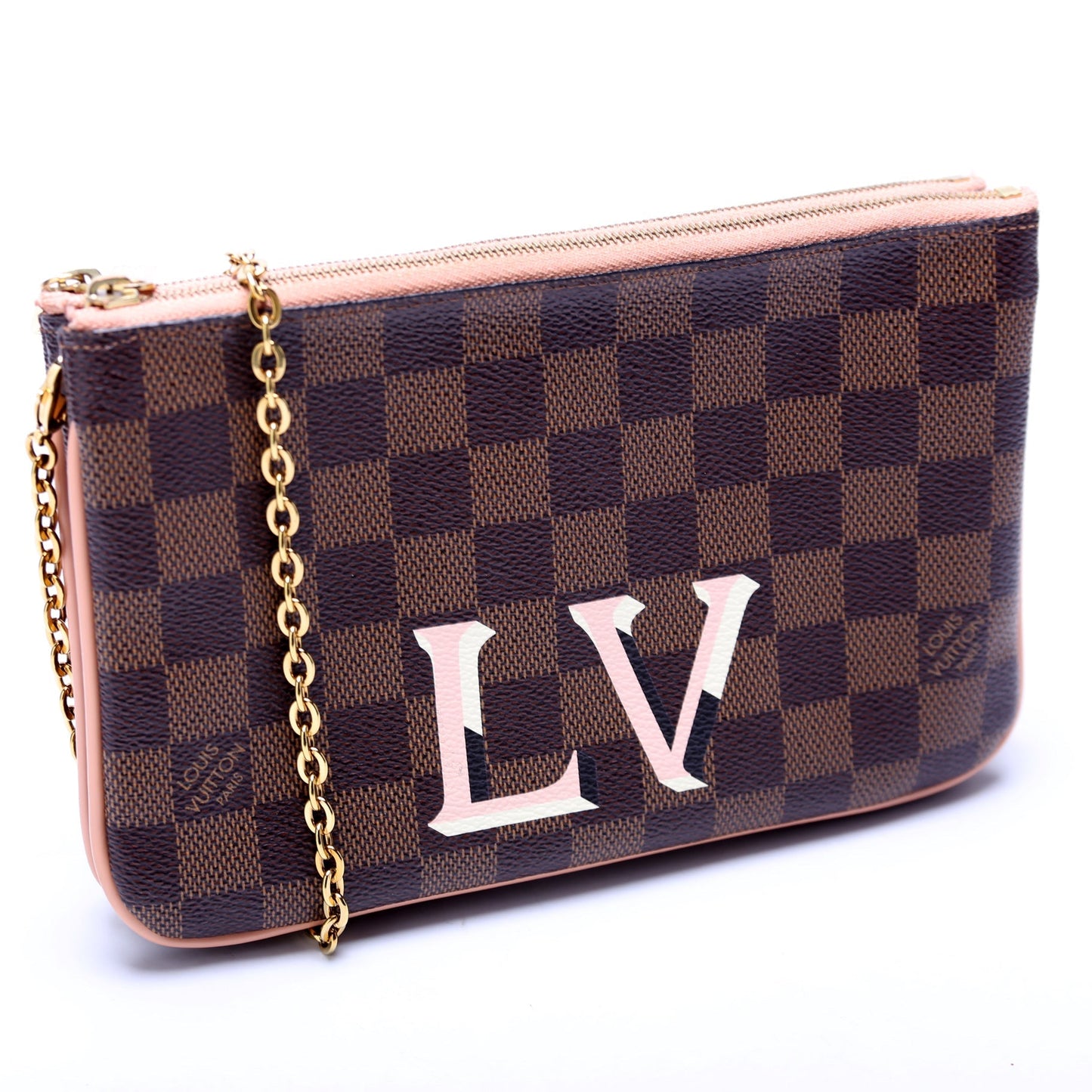 Louis Vuitton Pochette Double Zip Damier Ebene