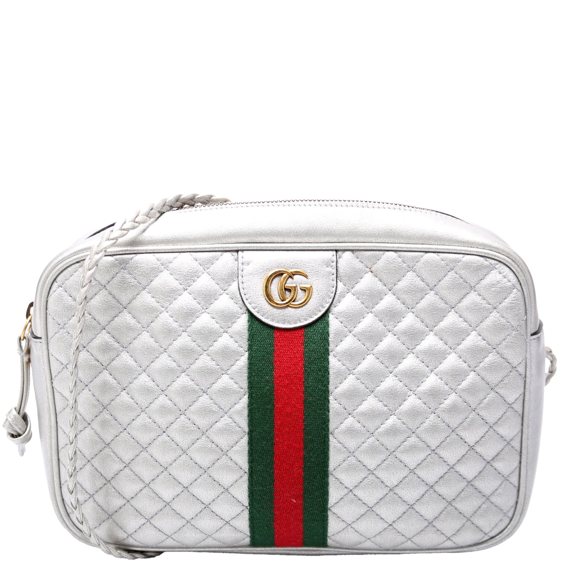 Gucci 541051 Trapuntata Metallic Leather Small Bag