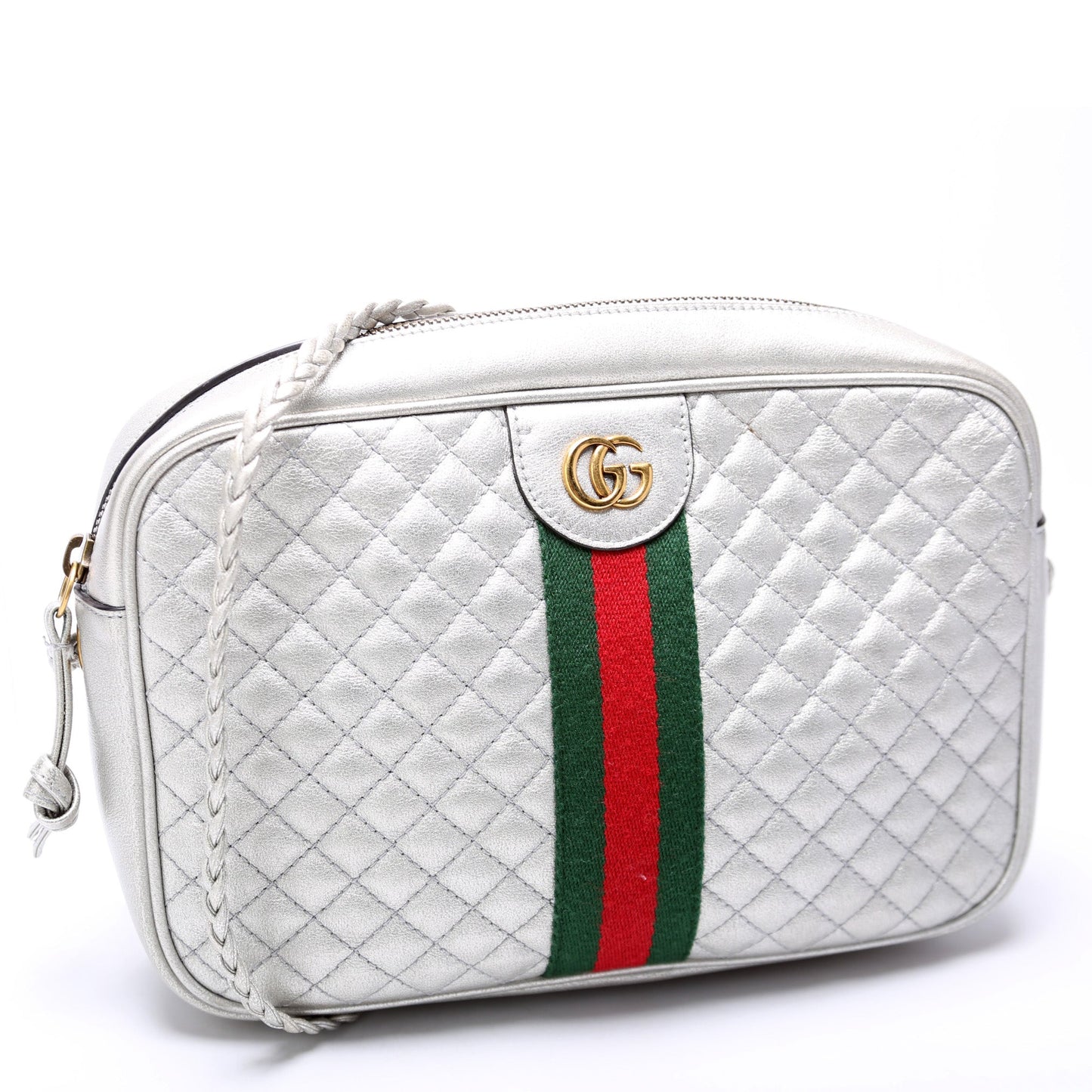 Gucci 541051 Trapuntata Metallic Leather Small Bag