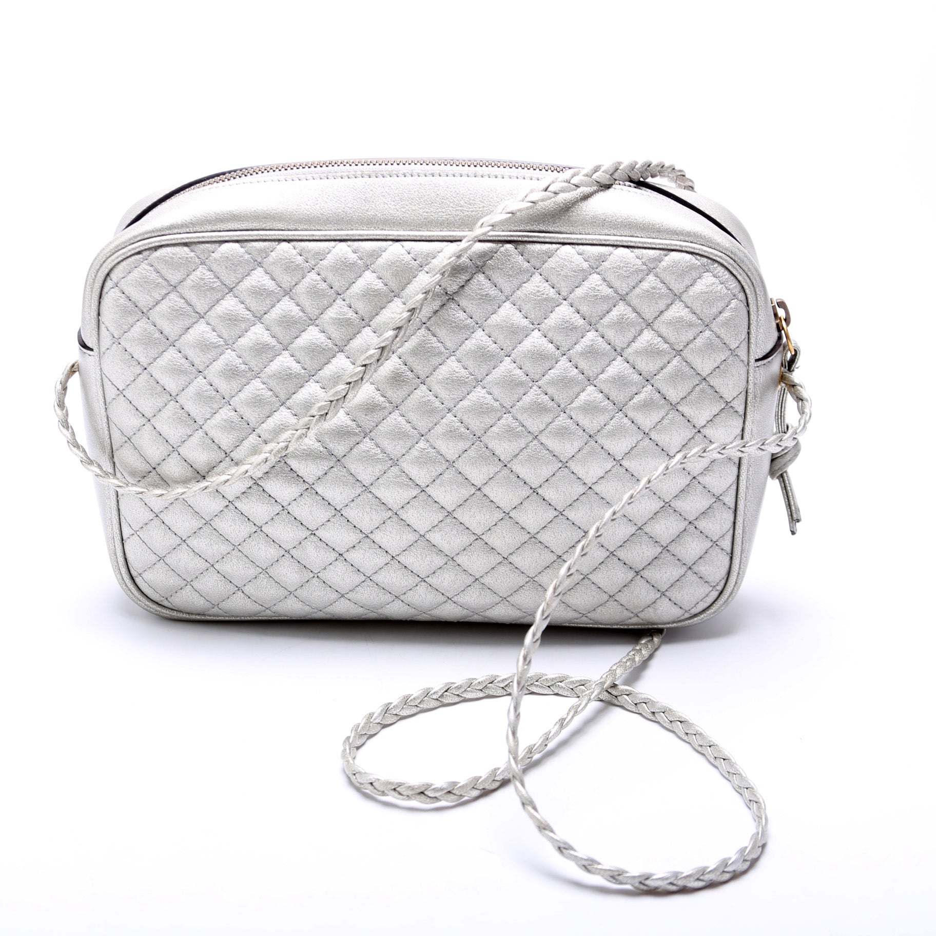 Gucci 541051 Trapuntata Metallic Leather Small Bag