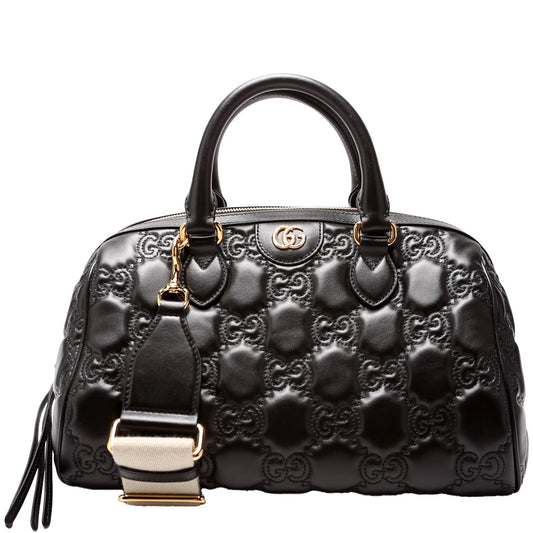 Gucci GG Matelasse Medium Bowler 702242 Bag