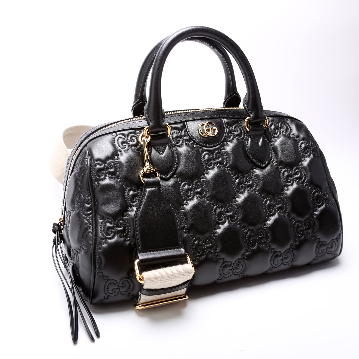 Gucci GG Matelasse Medium Bowler 702242 Bag