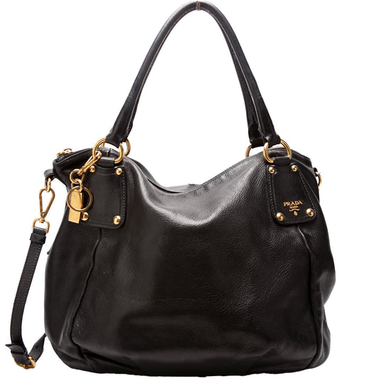 Prada Cervo Shine Shopping Tote BR4270 Bag