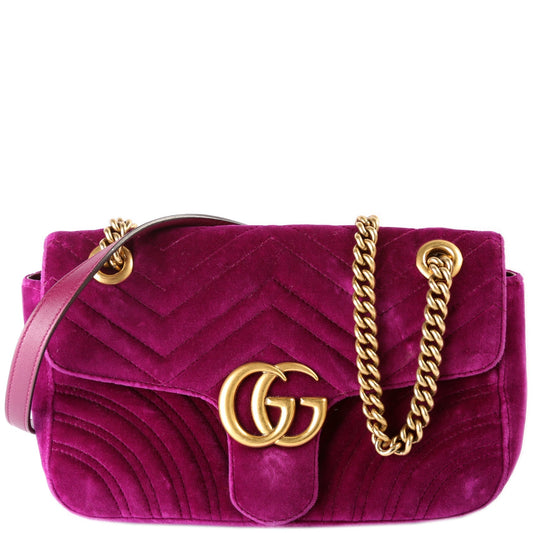 Gucci Marmont Shoulder Velvet Small Flap 443497 Bag