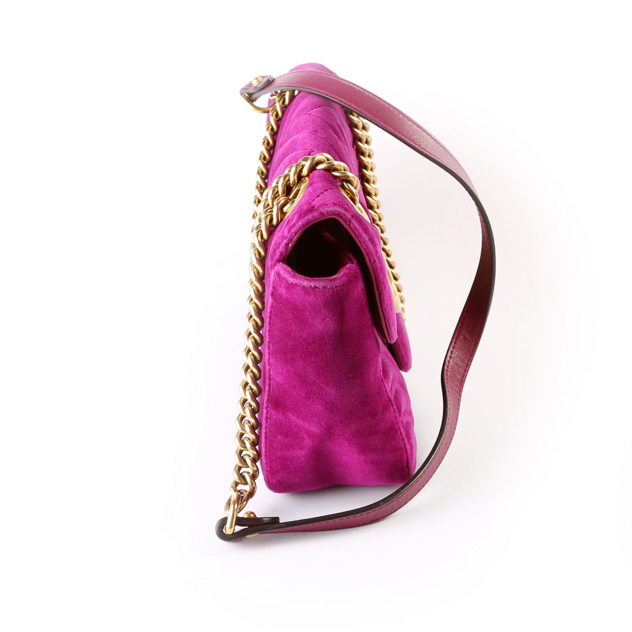 Gucci Marmont Shoulder Velvet Small Flap 443497 Bag