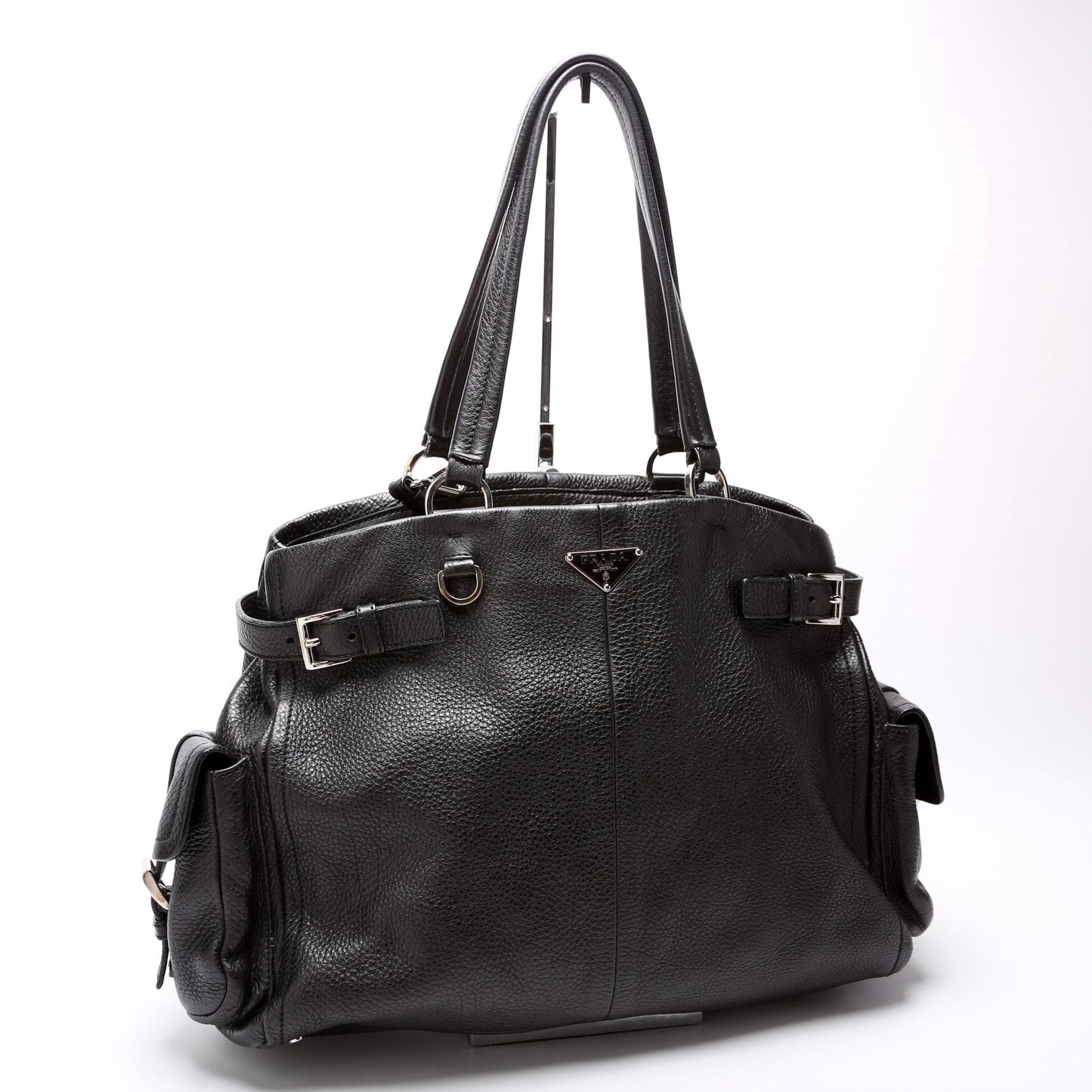 Prada BR2703 Vitello Daino Side Pocket Bag
