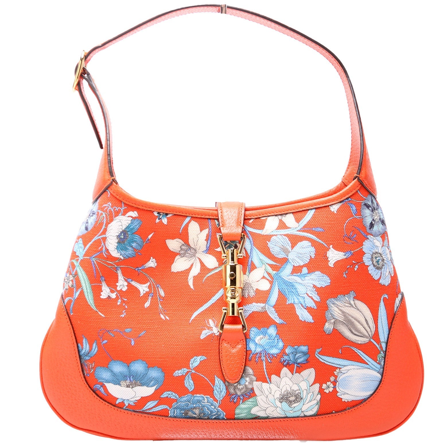 Gucci 550152 Jackie Medium Flora Canvas Hobo Bag