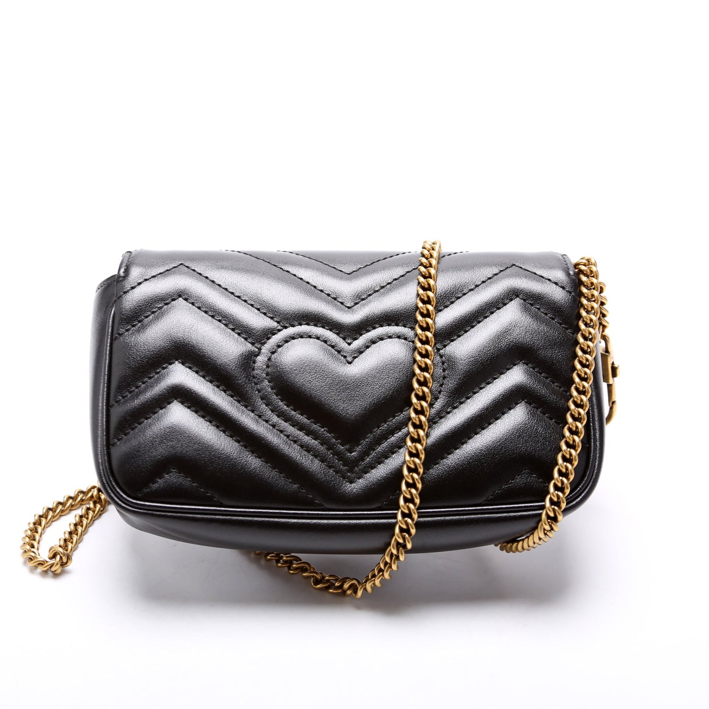 Gucci 476433 Marmont Leather Super Mini Flap Bag