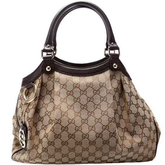 Gucci 211944 Sukey GG Canvas Medium Bag