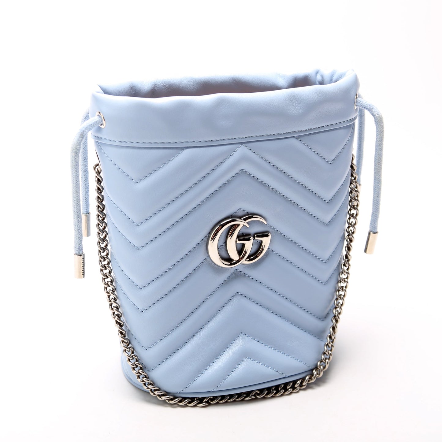 Gucci 575163 Marmont Mini Bucket Blue Bag