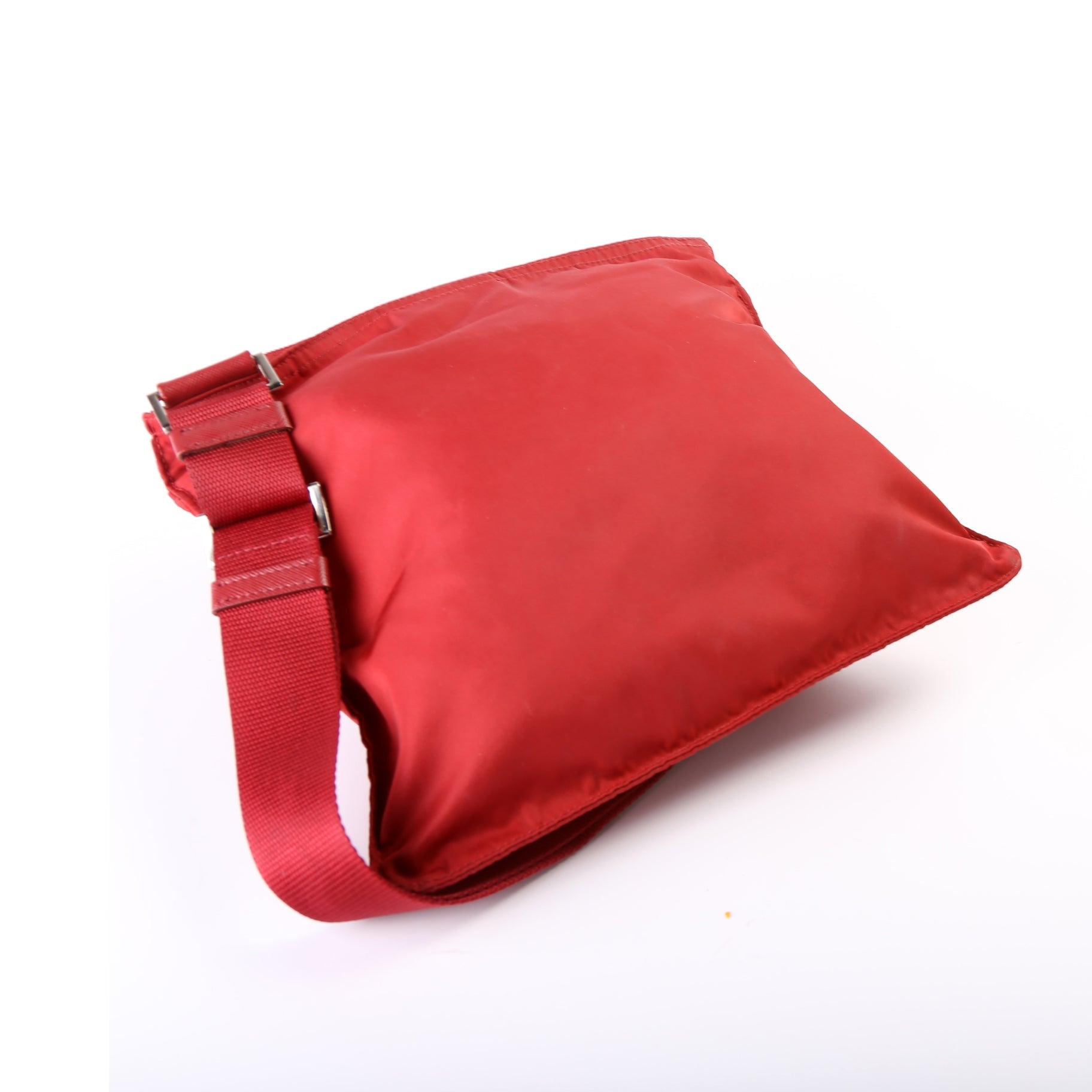 Prada Nylon Flat Small Messenger Bag