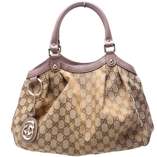 Gucci 211944 Sukey GG Canvas Medium Bag