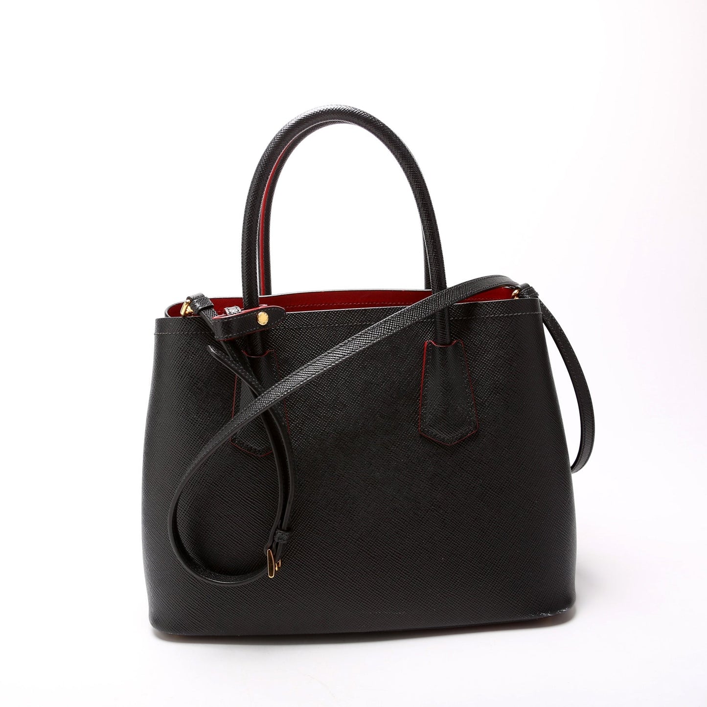 Prada Saffiano Cuir Double Small Bag