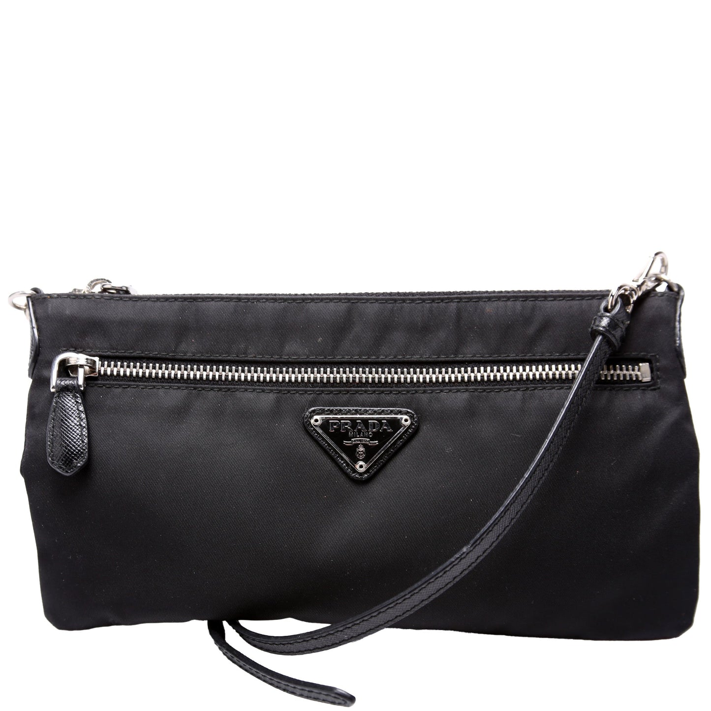 Prada Nylon Flat Pouch Crossbody Small Bag