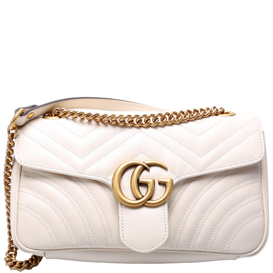 Gucci Marmont Leather Shoulder Small Flap Bag