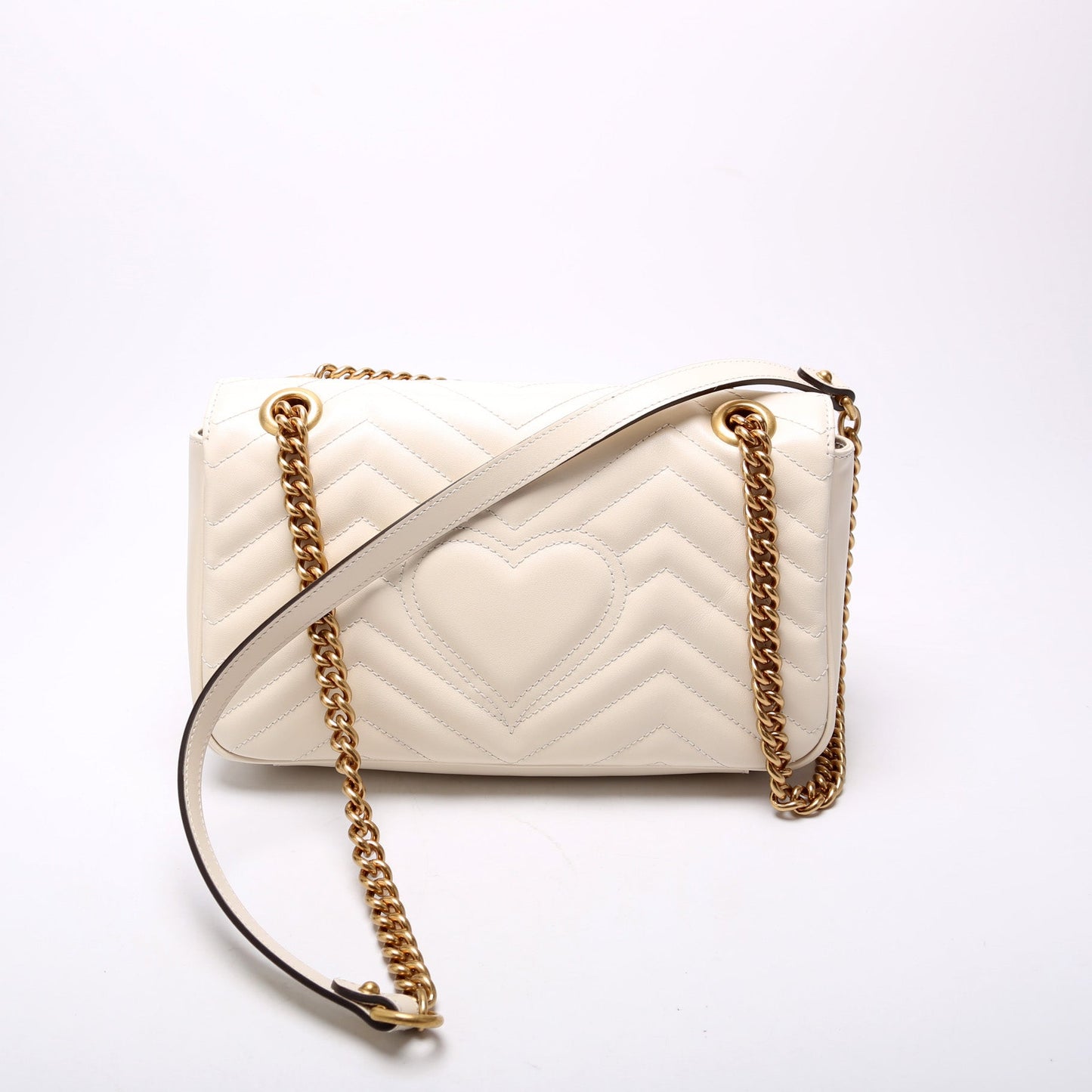 Gucci Marmont Leather Shoulder Small Flap Bag
