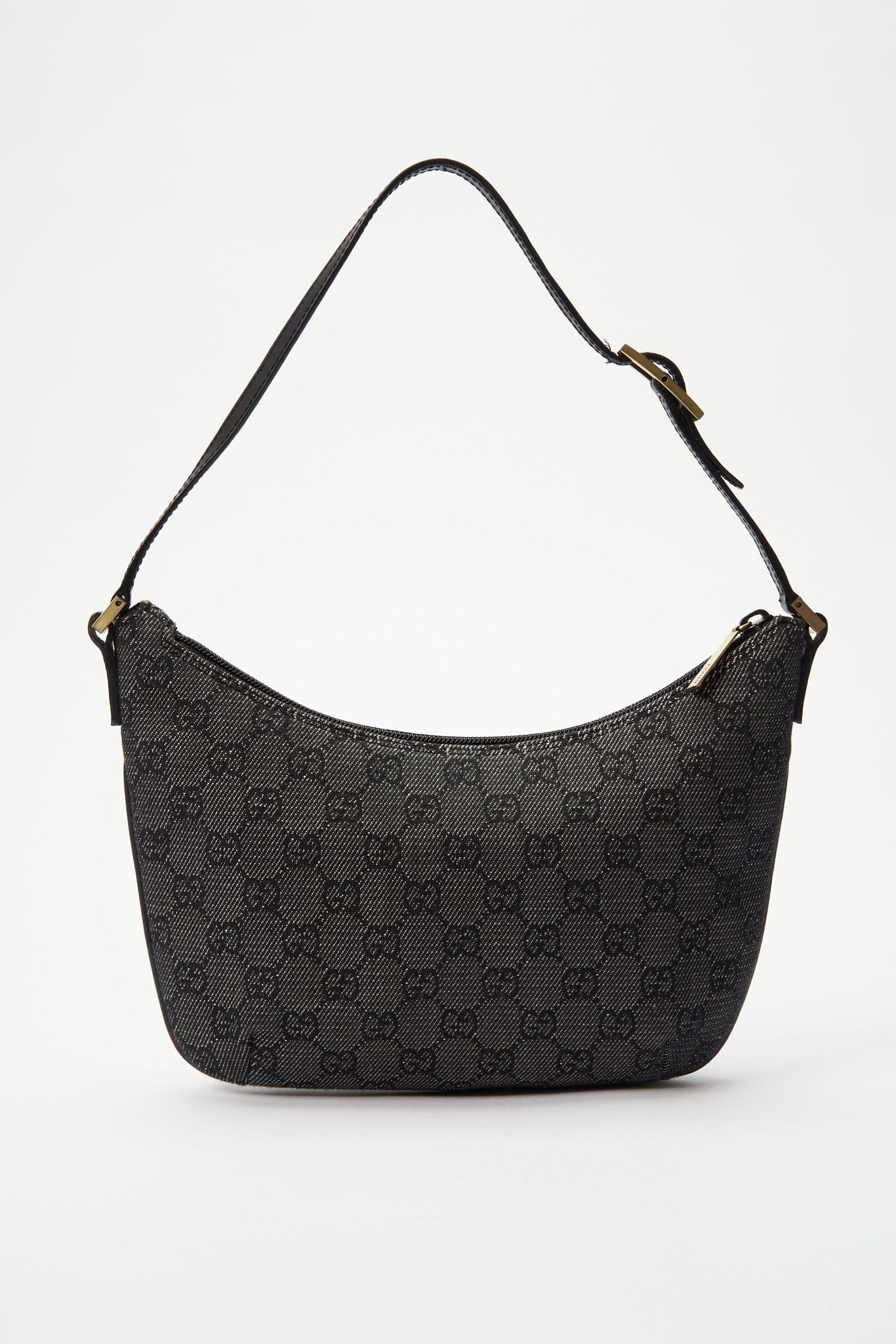 Gucci Leather Canvas Shoulder Bag Style 2