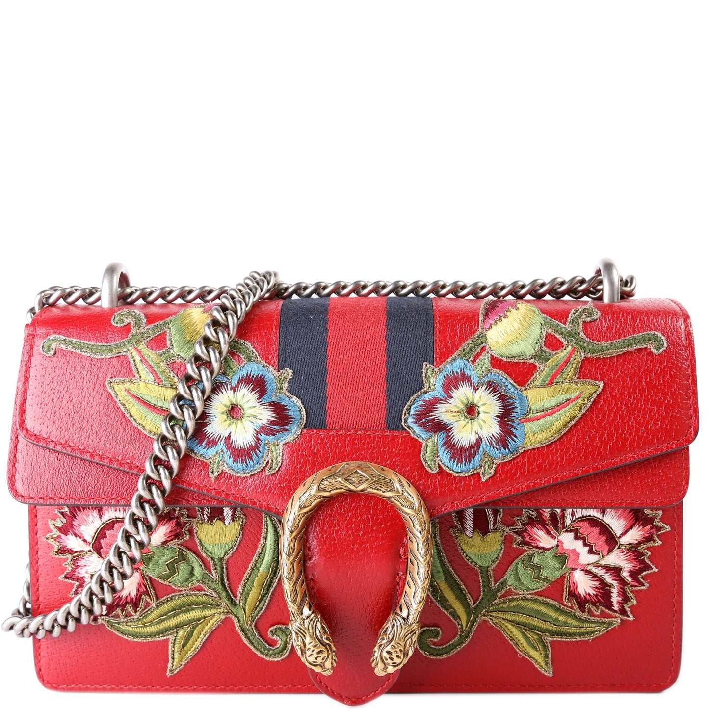 Gucci Dionysus Embroidered Leather Shoulder Small Bag