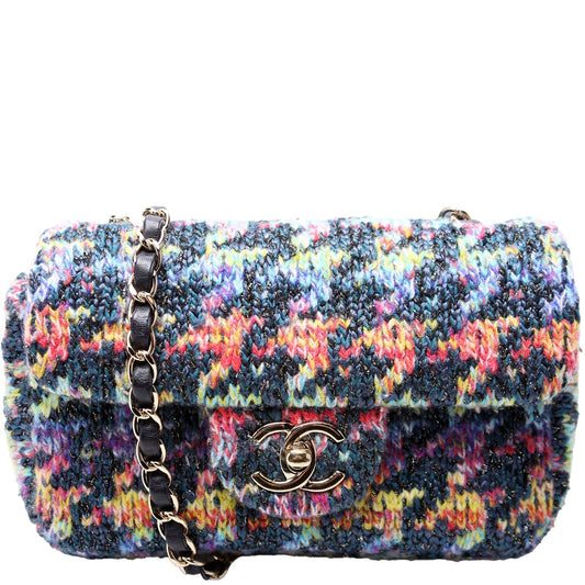 Chanel Mini Rectangle Flap Knit 30M Bag