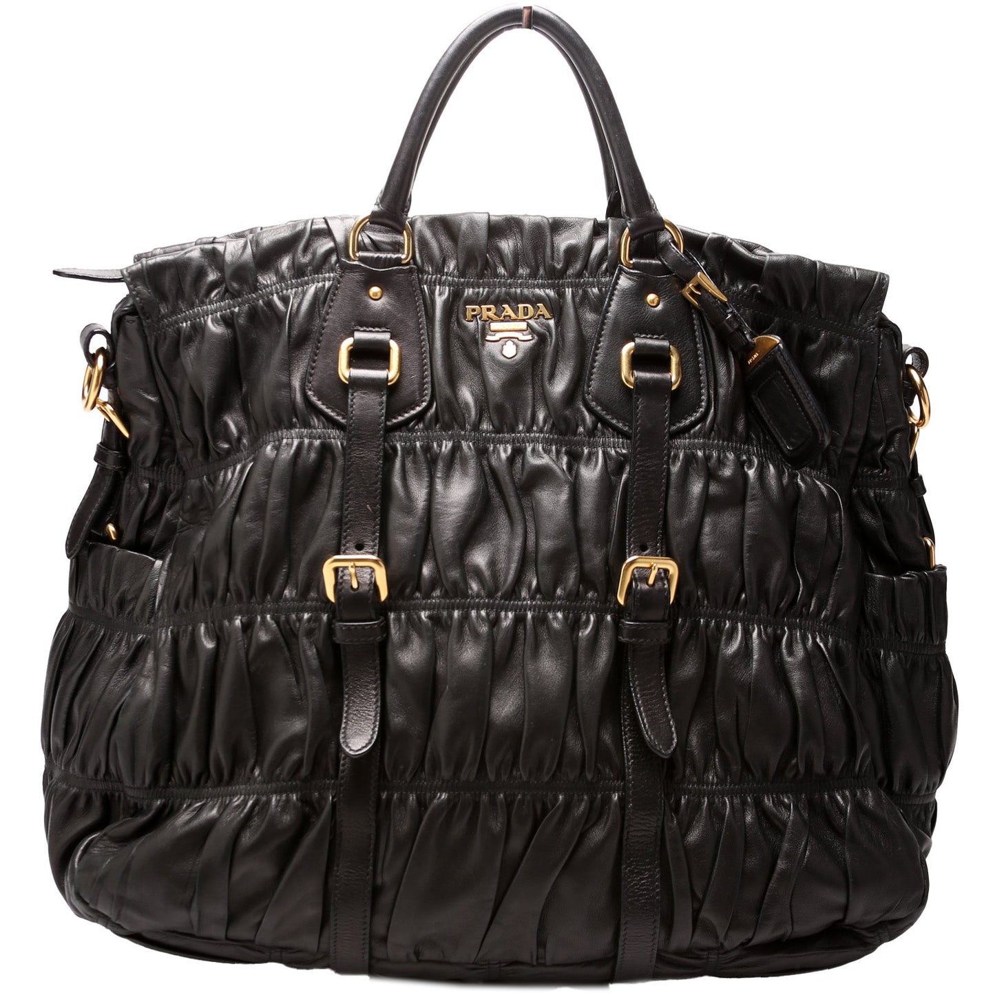 Prada BN1335 Nappa Guafre Large Shoulder Bag