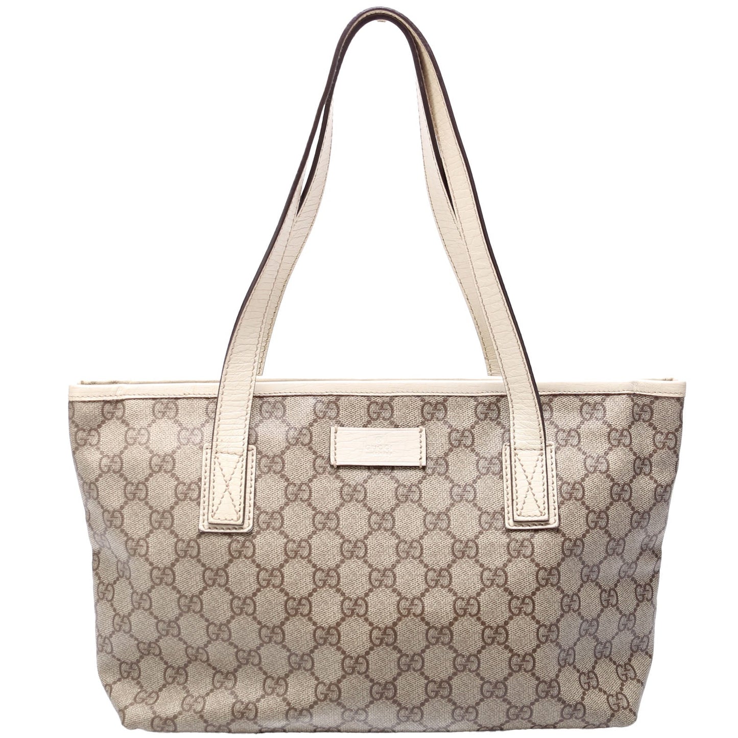 Gucci 181086 GG Supreme Small Zip Tote Bag