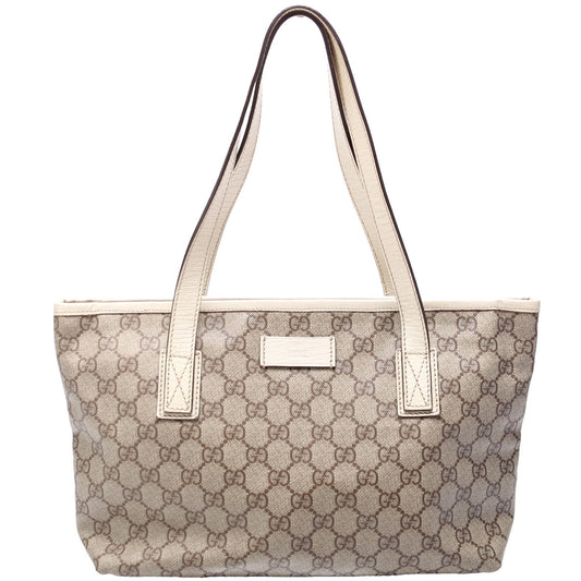 Gucci 181086 GG Supreme Small Zip Tote Bag